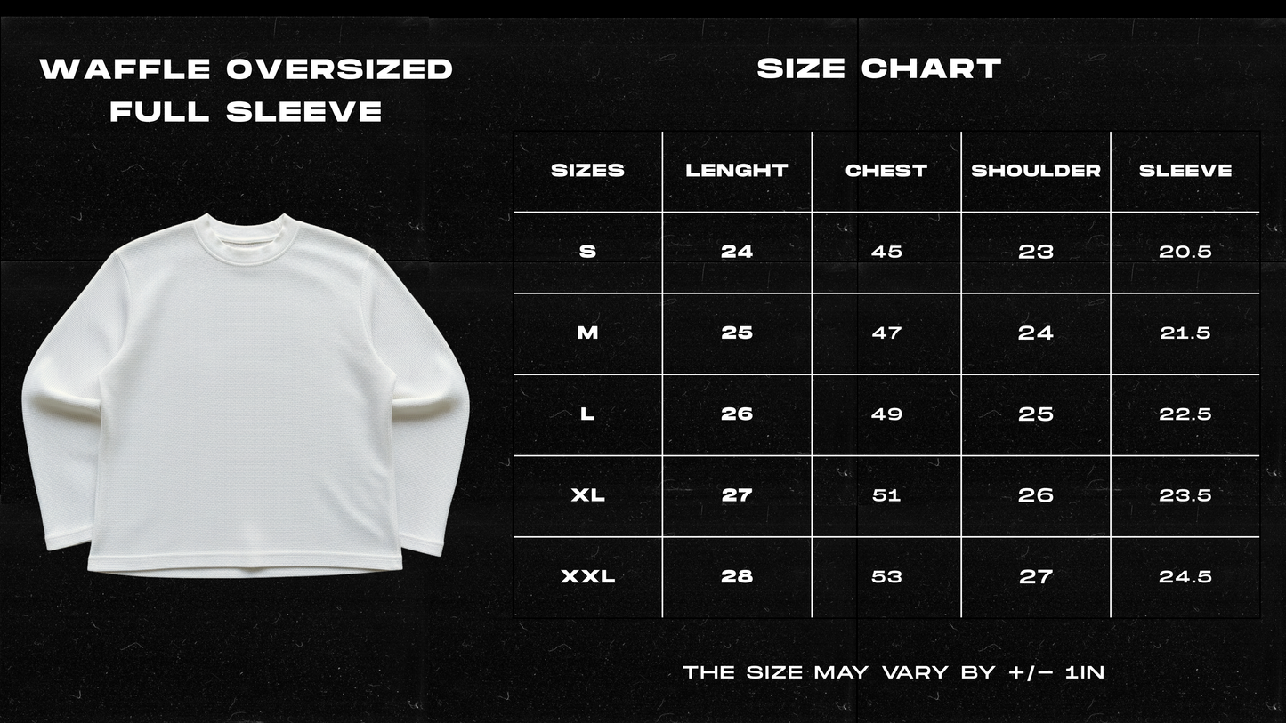 After Image Full Sleeve Waffle Knit Tee
