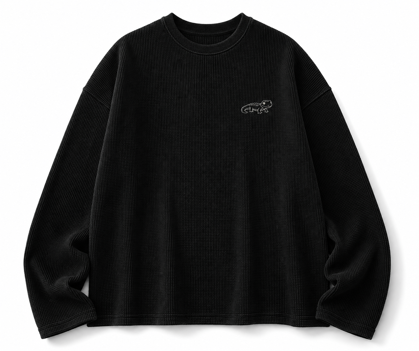 After Image Full Sleeve Waffle Knit Tee