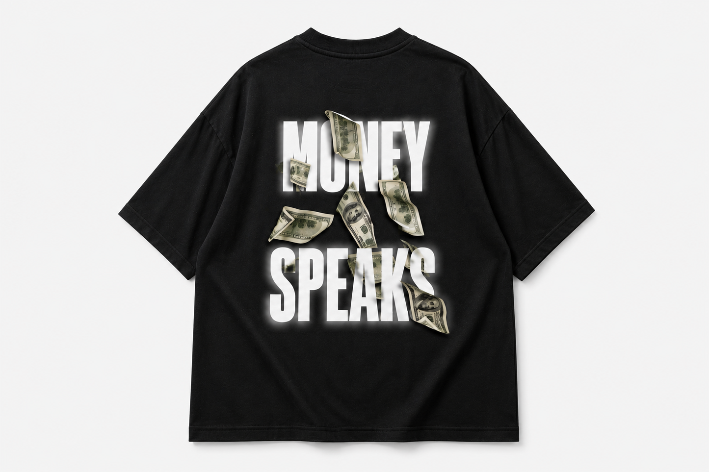 Money Speaks Premium Oversized T-Shirt