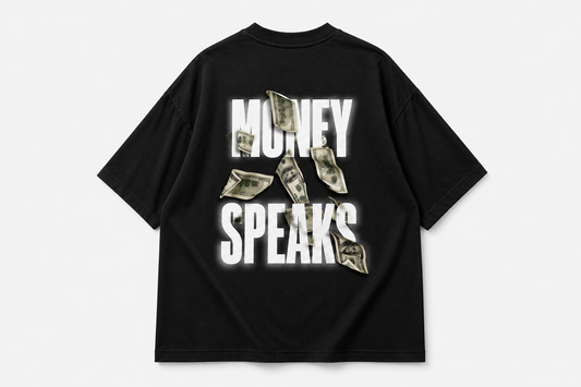 Money Speaks Premium Oversized T-Shirt