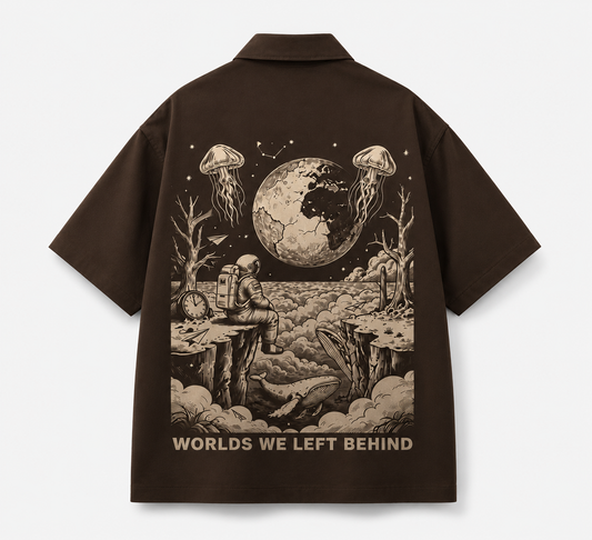 World We Left Behind Box Fit Shirt