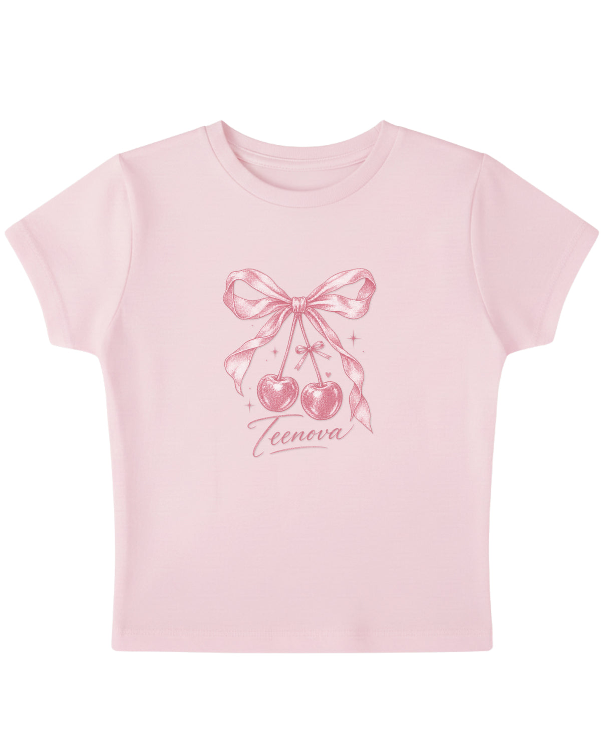 Baby Pink Baby Tee Front Design