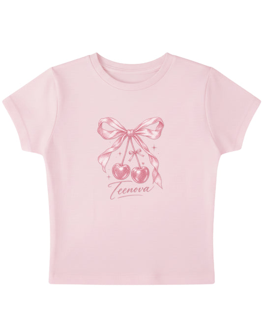 Baby Pink Baby Tee Front Design