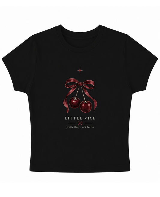 Black Baby Tee Front Design