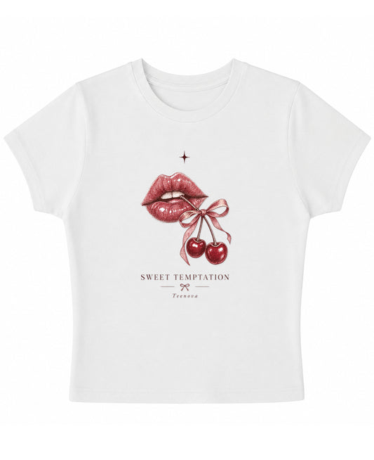 White Baby Tee Front Design