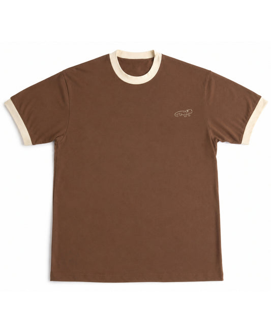 Mousse & Cream Ringer tee Front Design